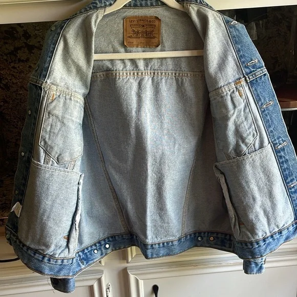 Vintage 90s Orange Tab Levi’s Denim Jacket - Picture 7 of 11